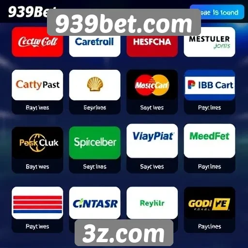 Métodos de pagamento disponíveis no site 939bet.com